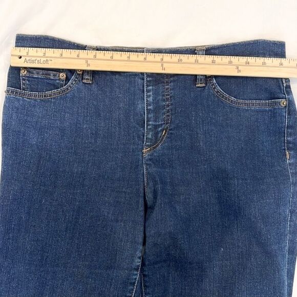 Lauren Ralph Lauren Straight Leg Jeans Classic Dark Wash Blue Stretch Denim 10 - Picture 12 of 14